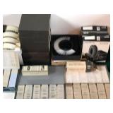 Large Lot of Vintage Slide Files for Projector with Slides and More