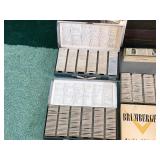 Large Lot of Vintage Slide Files for Projector with Slides and More