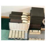 Large Lot of Vintage Slide Files for Projector with Slides and More