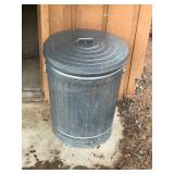 Galvanized Garbage Can