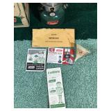 Vintage Coleman 220F Lantern with Original Box and More