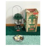 Vintage Coleman Lantern Model 220J with Accessories and Original Box