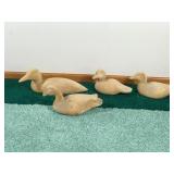 Carved Wood Duck Decoys and 1 Loon