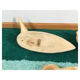 Carved Wood Duck Decoys and 1 Loon