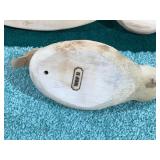 Carved Wood Duck Decoys and 1 Loon
