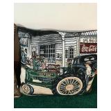 2 - Small Pillows - John Deere / Coca Cola / Fishing
