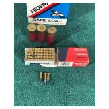 Box of 12 Gauge Shotgun Shells and Box of 22 Shells and More