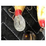 Tackle Box Full of Vintage Fishing Lures - Wooden Lures with Glass Eyes