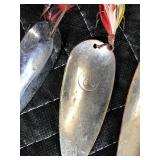 Tackle Box Full of Vintage Fishing Lures - Wooden Lures with Glass Eyes