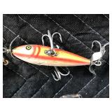 Tackle Box Full of Vintage Fishing Lures - Wooden Lures with Glass Eyes