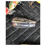 Tackle Box Full of Vintage Fishing Lures - Wooden Lures with Glass Eyes