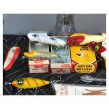 Vintage Tackle Box With Collectible Heddon Fishing Lures and More