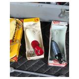 Vintage Tackle Box With Collectible Heddon Fishing Lures and More