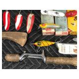 Vintage Tackle Box With Collectible Heddon Fishing Lures and More
