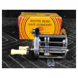 Vintage South Bend Fishing Reel Model 350-B With Box, Manual and More
