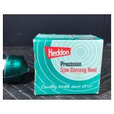 Vintage Heddon Precision Fishing Spin Casting Reel with Original Box - Model No. 120