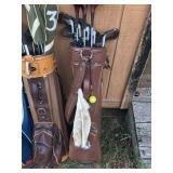4 - Golf Bags with Club and all Kinds of Surprises in The Pockets