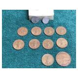 Lot of 12 Collectible Coins - see description for more info