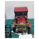 1932 Ford Sport Roadster Model Kit & Vintage Collectable Grand-Pa Car Battery Operated Model T Tin Toy