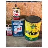 Lot of Vintage Oil, Gas Cans and More