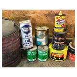 Lot of Vintage Oil, Gas Cans and More