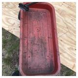Vintage Greyhound Ball Bearing Metal Red Wagon