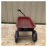 Vintage Greyhound Ball Bearing Metal Red Wagon