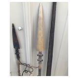 Very Unique Recurved Bow with Arrows - Made From Bamboo and Sent Home Thru Customs while in the Military - see pictures and description for more info