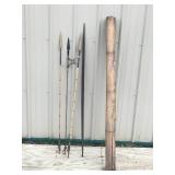 Very Unique Recurved Bow with Arrows - Made From Bamboo and Sent Home Thru Customs while in the Military - see pictures and description for more info