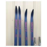 2 - Sets of Winter Skii’s with Poles - Karhu ST 200 and 205 With Leopard Skii Poles