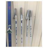 2 - Sets of Winter Skii’s with Poles - Karhu ST 200 and 205 With Leopard Skii Poles