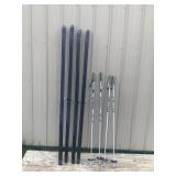 2 - Sets of Winter Skii’s with Poles - Karhu ST 200 and 205 With Leopard Skii Poles