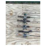 6 - Vintage Fishing Rods and 4 Reels