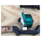 8 - Vintage Fishing Rods and 6 Reels