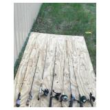 8 - Vintage Fishing Rods and 6 Reels