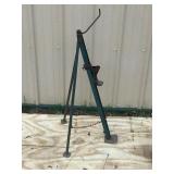 Vintage Post Hole Digger and Tri-Pod Jack with Hand Crank