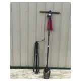 Vintage Post Hole Digger and Tri-Pod Jack with Hand Crank