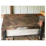 Solid Metal Table with Craftsman Vise