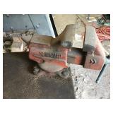Solid Metal Table with Craftsman Vise