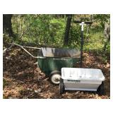 Yard Tools - Garden Mark Garden Cart and Greenview Seed Spreader