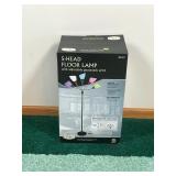 5-Head Floor Lamp with Adjustable Gooseneck Arms Still in the Box - Looks like it’s never been used