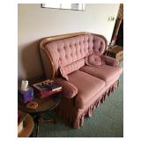 Beautiful Pink Sofa Couch with High Back (couch only and smoke free)