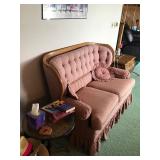 Beautiful Pink Sofa Couch with High Back (couch only and smoke free)
