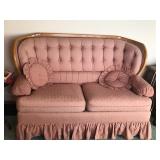 Beautiful Pink Sofa Couch with High Back (couch only and smoke free)