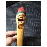 Hand carved small nutcracker, Trondheim small wooden shoe, Sportsman knife from Raurie Gas