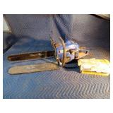 18" Blue Max chain saw with electric chain saw sharpener