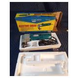 New electric shears for smooth cutting thru 18 gauge sheet metal, aluminum, and PVC