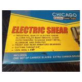 New electric shears for smooth cutting thru 18 gauge sheet metal, aluminum, and PVC