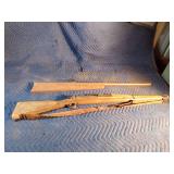 Military training rifle resembling WWII era (M1903 Springfield) and handmade rifle