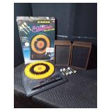Battery powered d art board and 2 speakers
